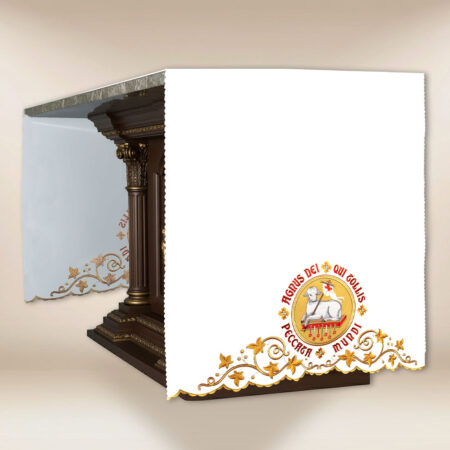 Tovaglia ricamata ai lati