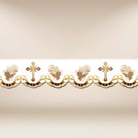 Coroncina liturgica con ricamo dorato