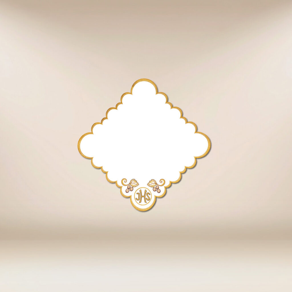 Tovagliolo ricamato, dimensioni 32×32 cm