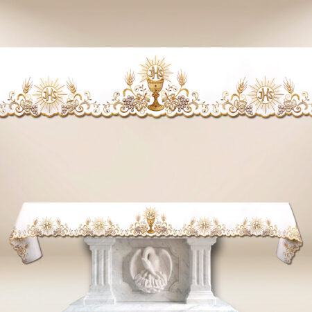 Tovaglia ricamata Calice lunghezza fino a 650cm