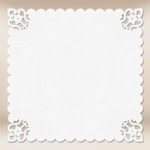 Tovaglietta ricamata 95x95cm