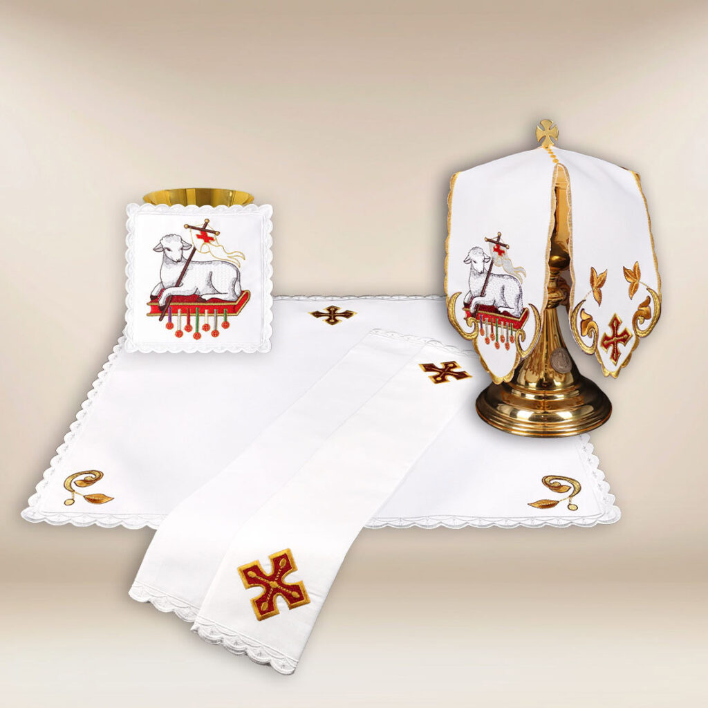 Set di biancheria per calice Agnello di Dio