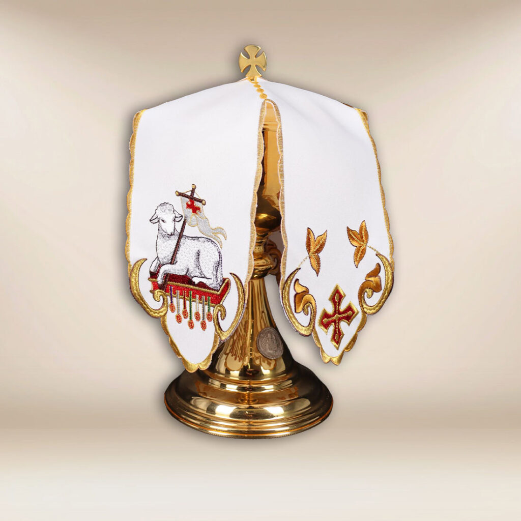 Conopeo copri pisside Agnello di Dio