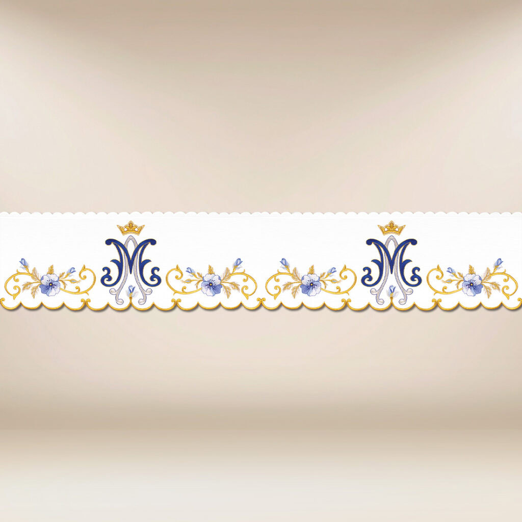 Bordino ricamato mariano