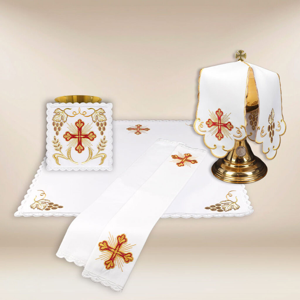 Set di biancheria per calice Alfa Omega