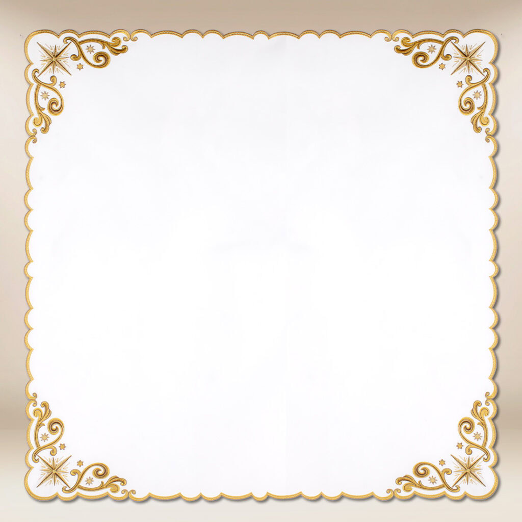 Tovagliolo ricamato natalizio