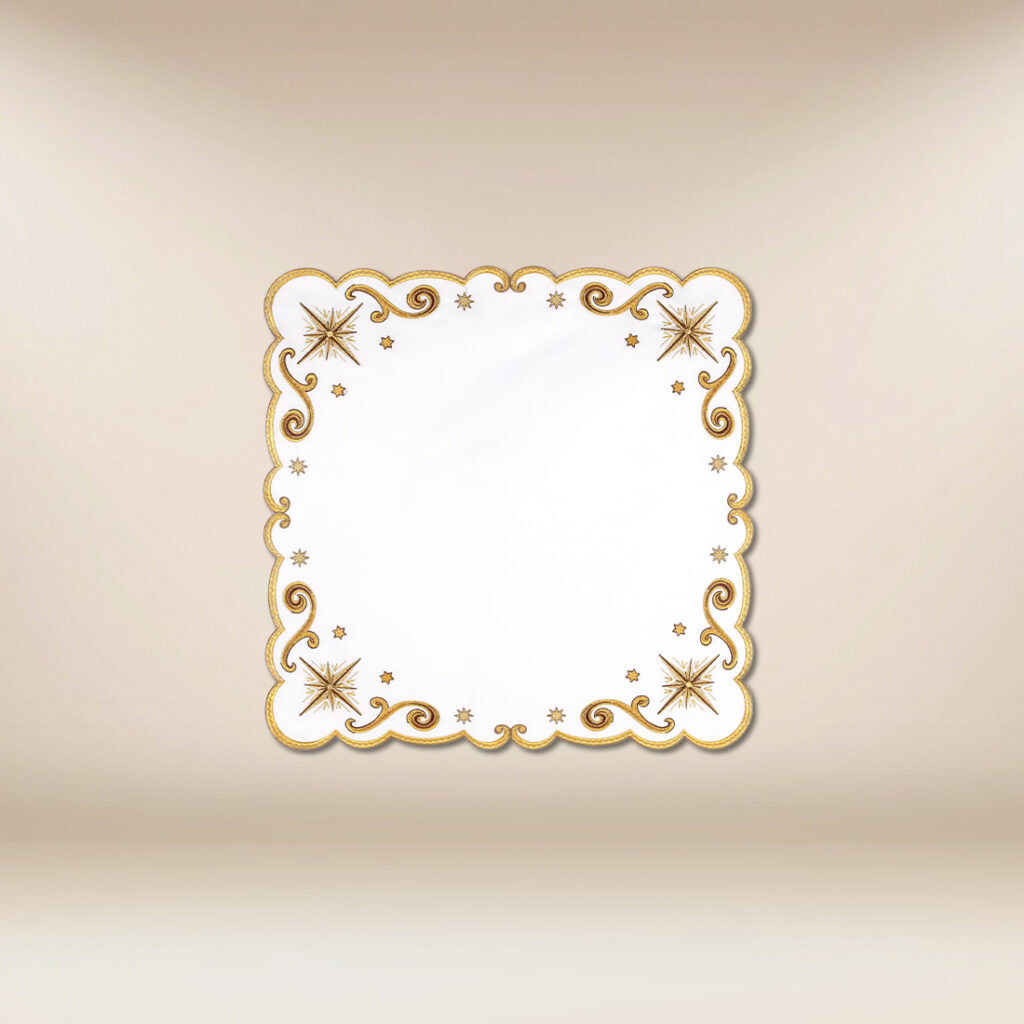 Tovagliolo ricamato natalizio