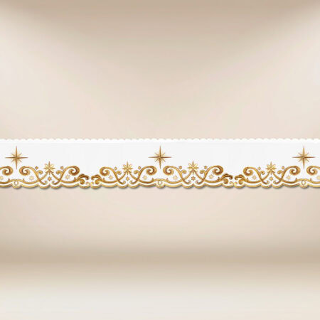 Coroncina ricamata natalizia