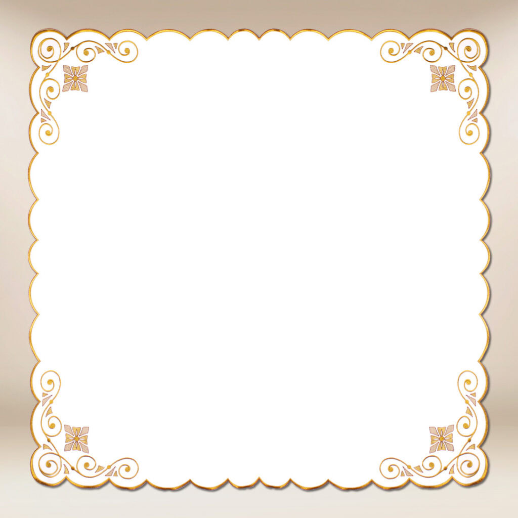 Tovagliolo ricamato natalizio