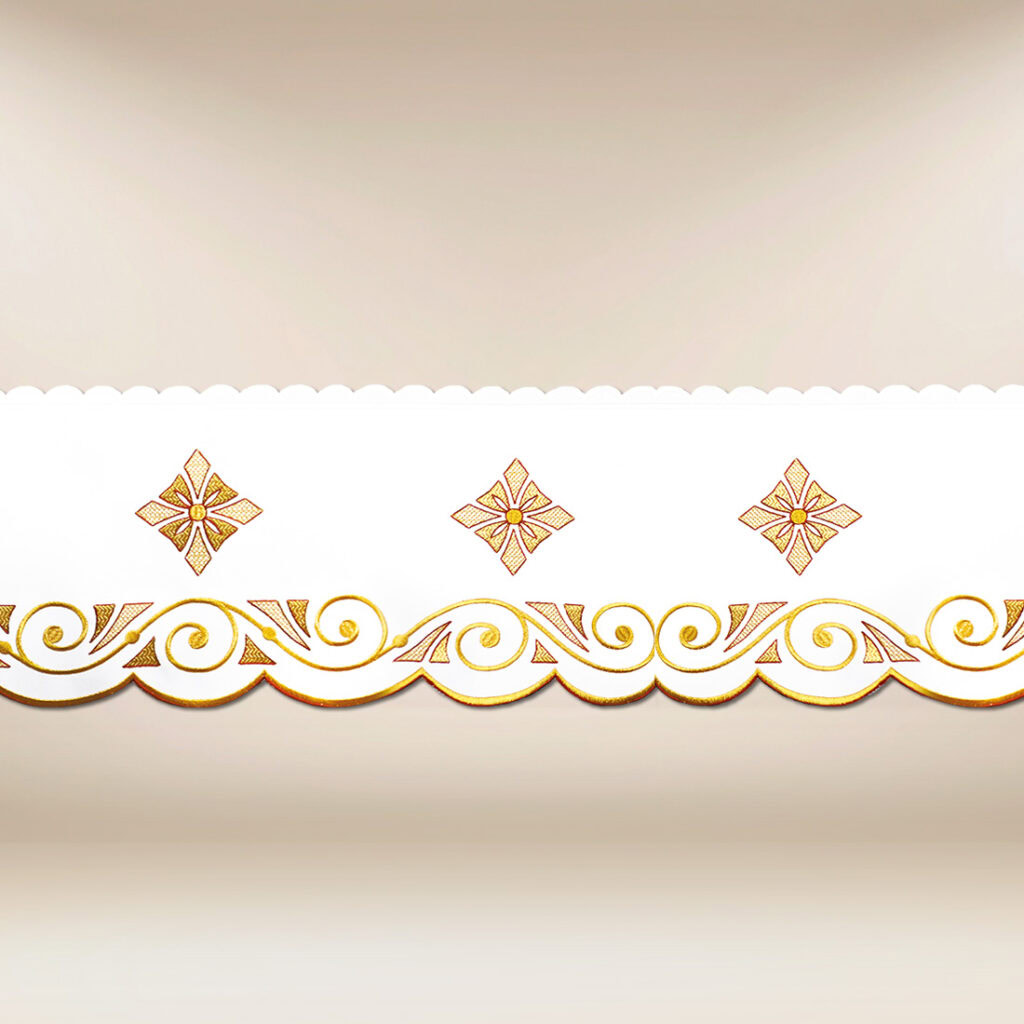 Pizzo ricamato natalizio