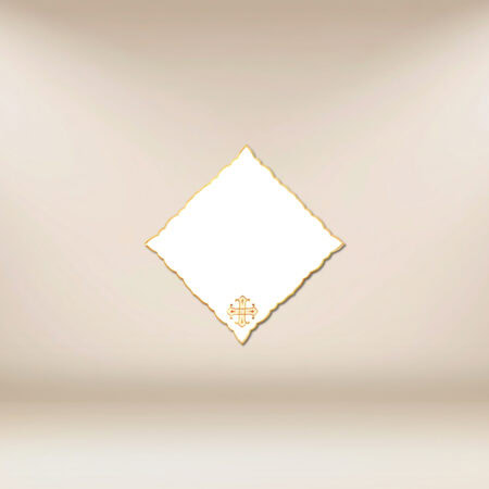 Tovagliolo ricamato in oro 32x32