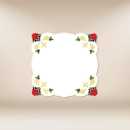 Tovaglietta da altare con rose 45×45 cm
