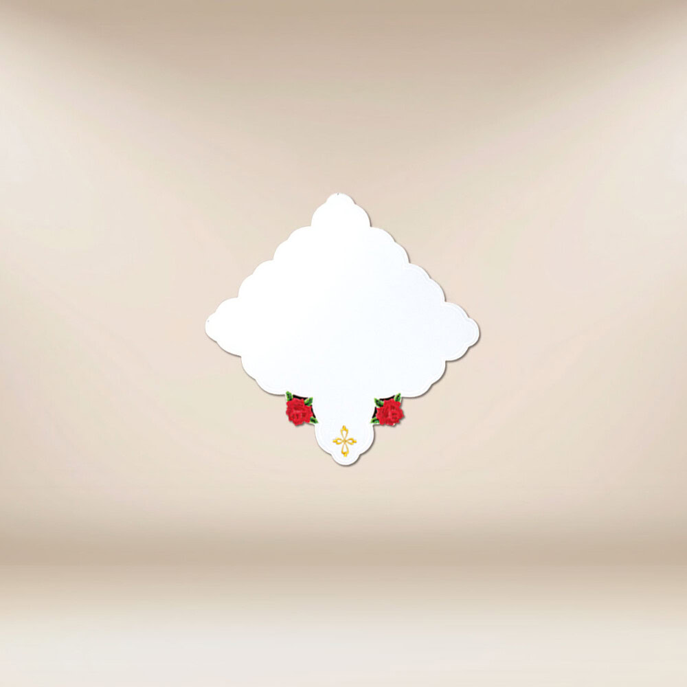 Tovaglietta da altare con rose 32×32 cm