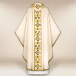 Casula liturgica ecru ricamata