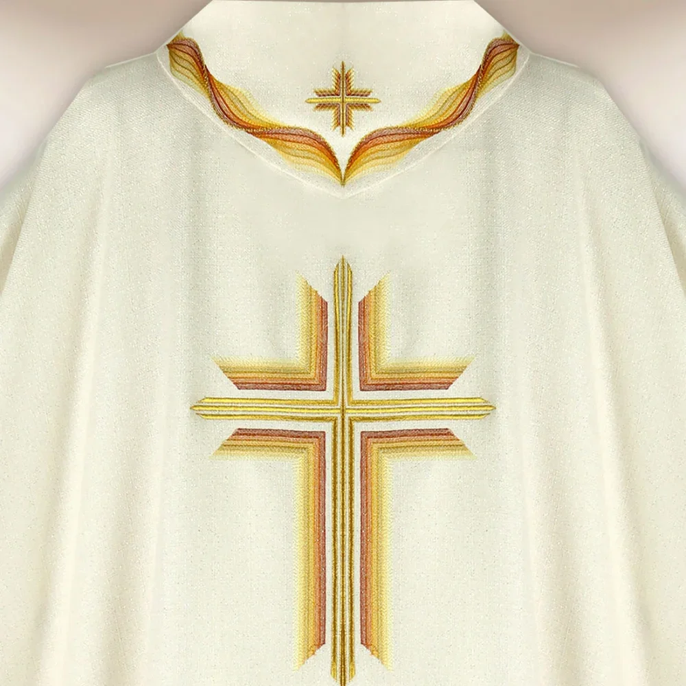 Casula ricamata ecru