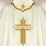 Casula ricamata ecru