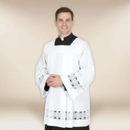 camice liturgico con gipiura 164cm