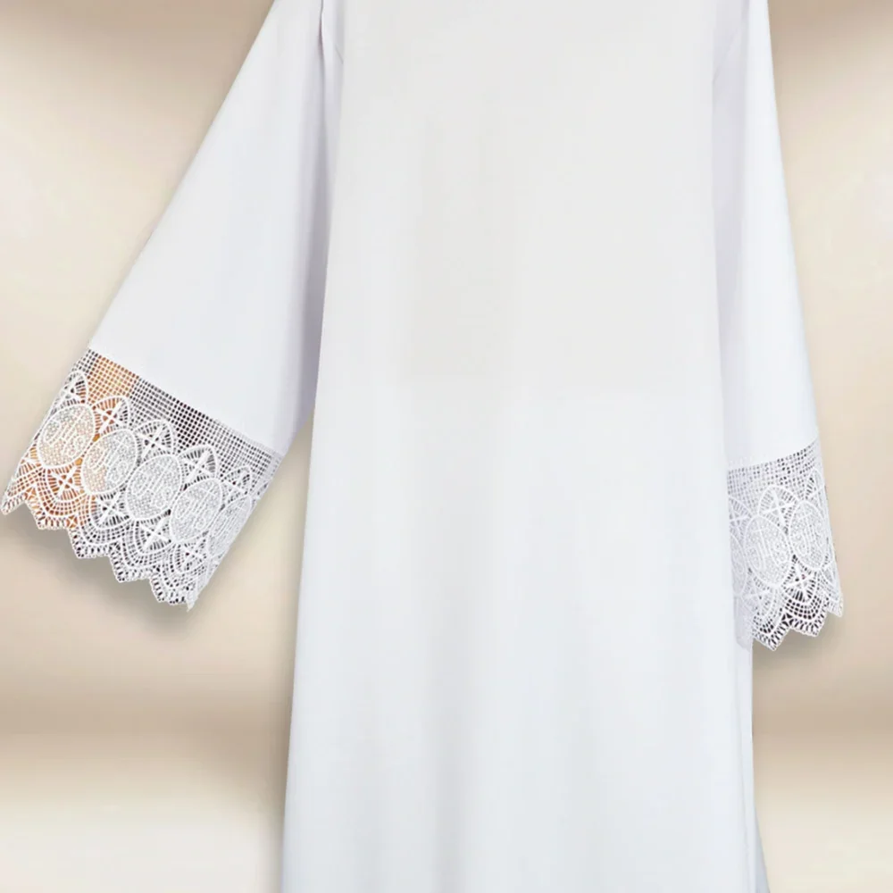 Camice Liturgico in guipure IHS 182 cm