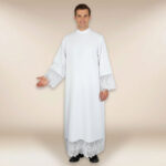 Camice Liturgico in guipure IHS 182 cm