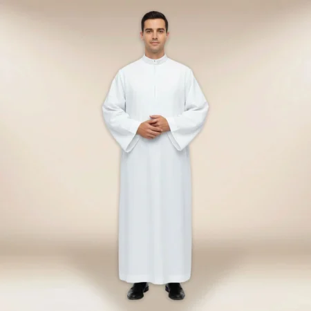 alba liturgica con zip 164cm