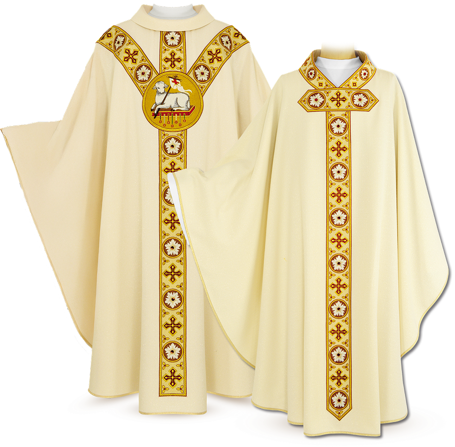 ornaty liturgiczne Baranek Boży – kolekcja szat liturgicznych Urbanowicz Haft Polska