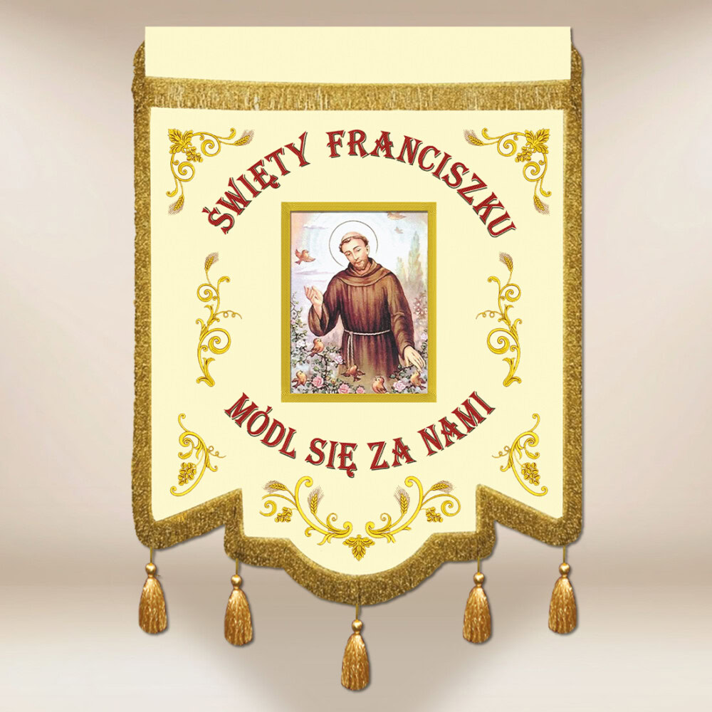 Chorągiew kościelna Św. Franciszek