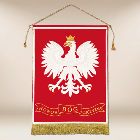 proporczyk z godłem Polski