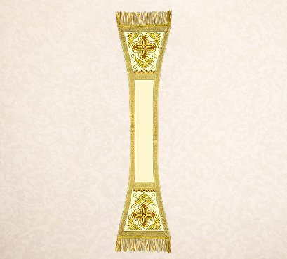 Haftowany manipularz “Brillante-Bianco”