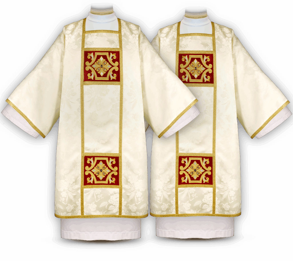 dalmatyka haftowana eucharystyczna – szata liturgiczna