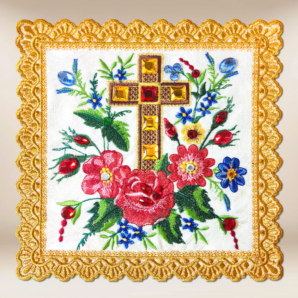 Palla ricamata Croce