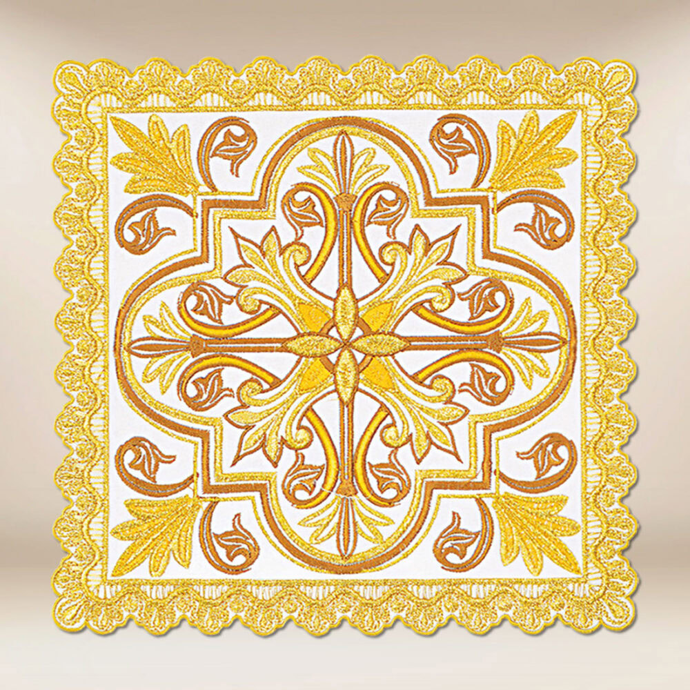 Palla ricamata con filo dorato