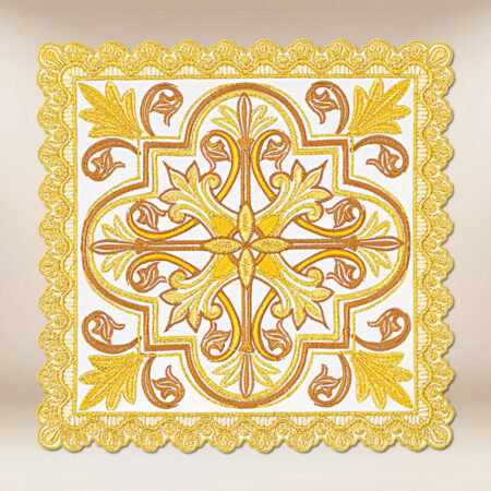 Palla ricamata con filo dorato