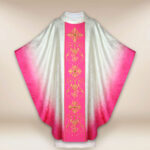 Casula liturgica rosa moderna