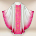 Casula liturgica rosa moderna