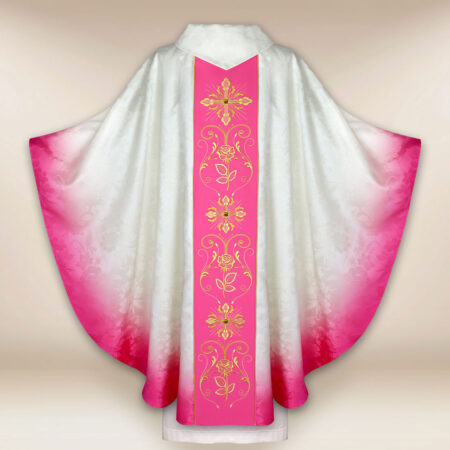 Casula liturgica rosa moderna