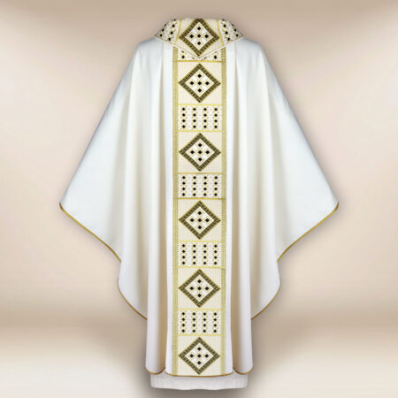 Paramento liturgico ecru ricamato