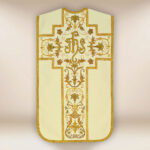 Paramento romano ricamato con IHS