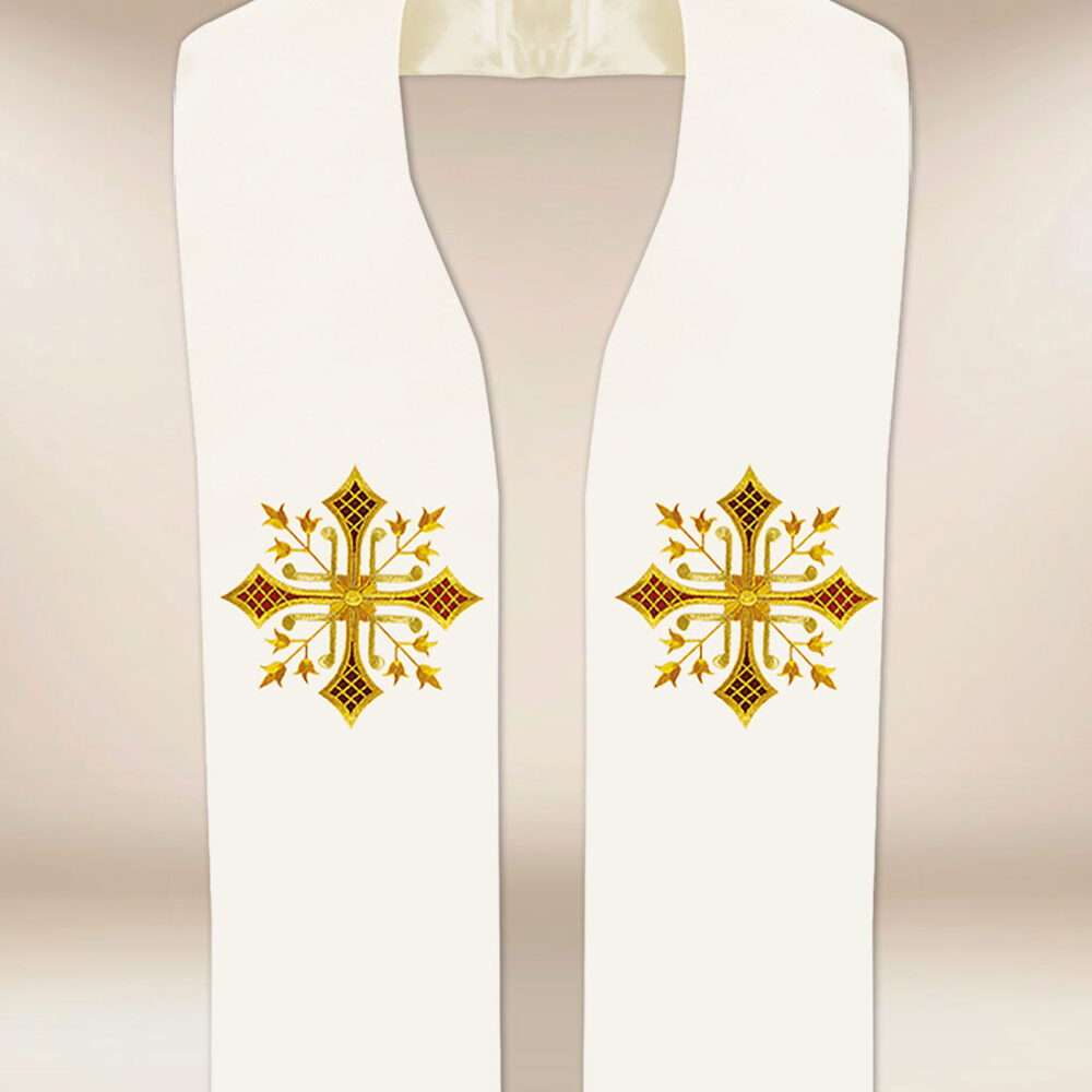 Stuła haftowana “Deo”