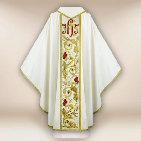 Casule ricamata con IHS