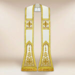 Stola romana ecru con croci