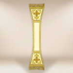 Manipolo ricamato ecru con croci