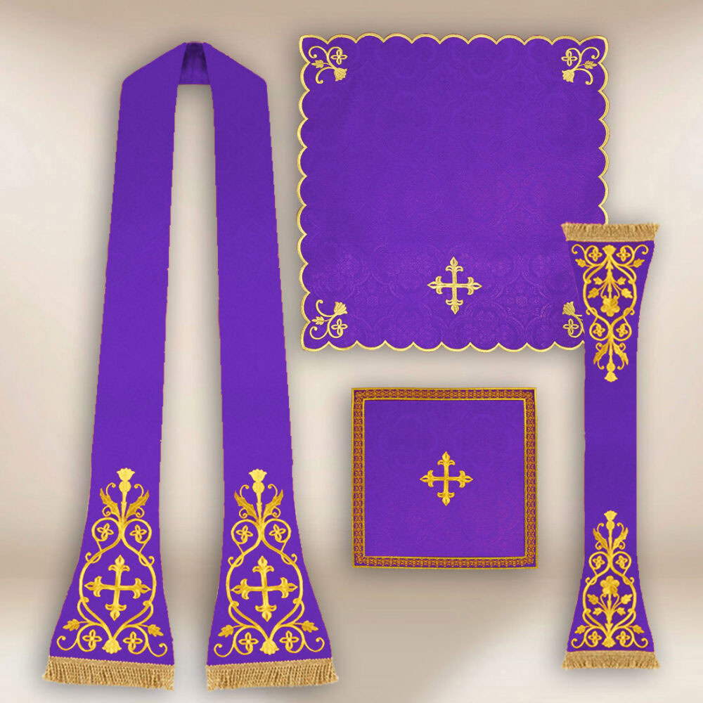 Pianeta ricamata viola