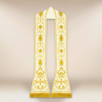 Stola ricamata romana ecru