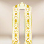 Stola ricamata romana ecru