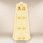 Piviale liturgico ecru Alfa Omega PX