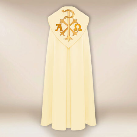 Piviale liturgico ecru Alfa Omega PX