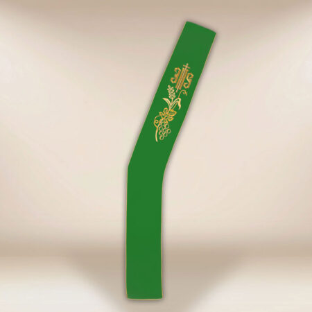 Stola ricamata per diaconi verde