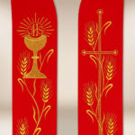 Stuła haftowana “Kielich z kłosami”