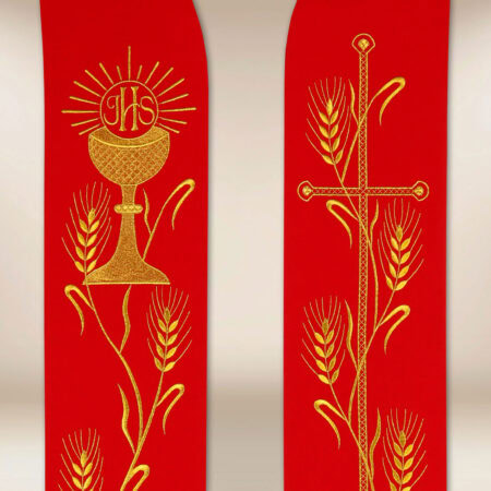 Stuła haftowana “Kielich z kłosami”