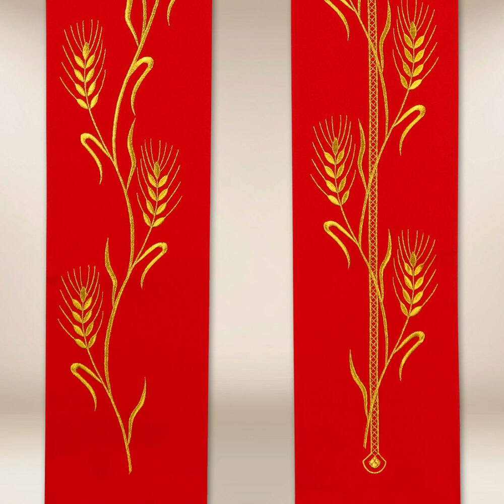 Stuła haftowana “Kielich z kłosami”